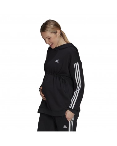 Sudadera con capucha Essentials Cotton 3 bandas (Premamá)