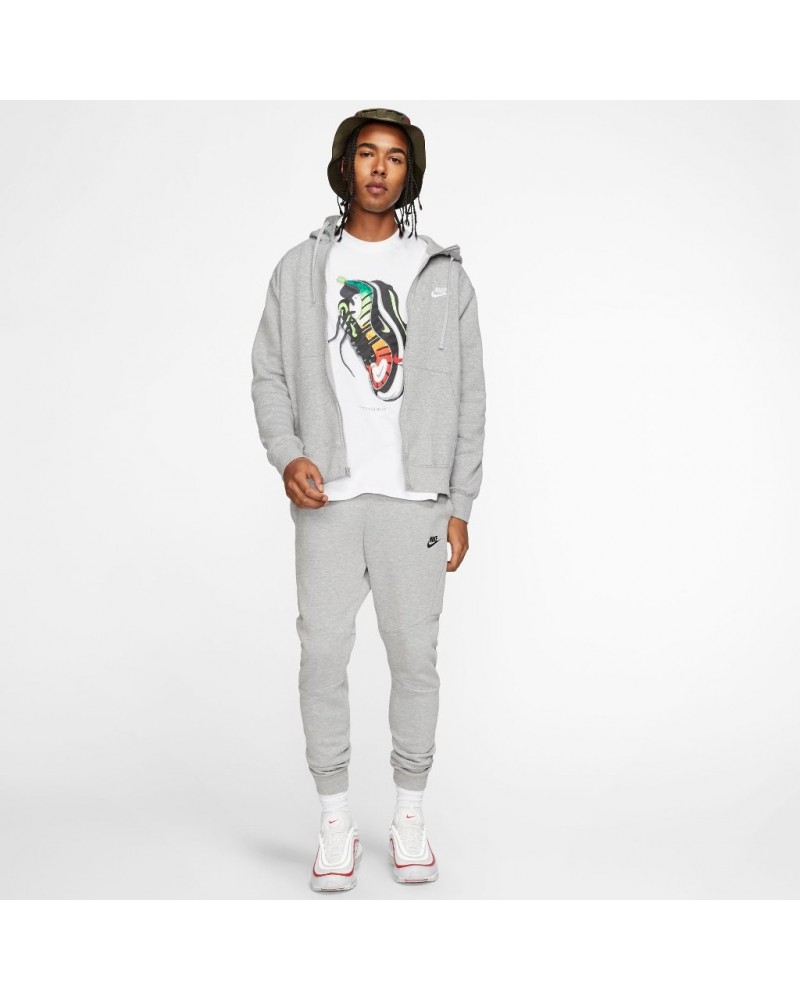 M NSW CLUB HOODIE FZ BB  AA GRIS